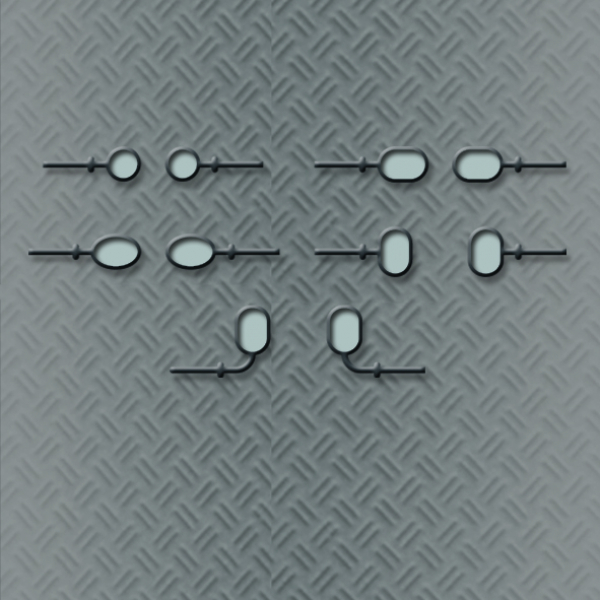 Rückspiegel für PKW`s und Transporter SET (1:160) Rückspiegel für PKW`s und Transporter SET (1:160)