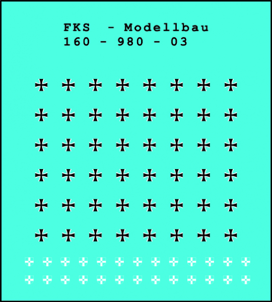 Bundeswehrkreuze und Leitkreuze (1:160)